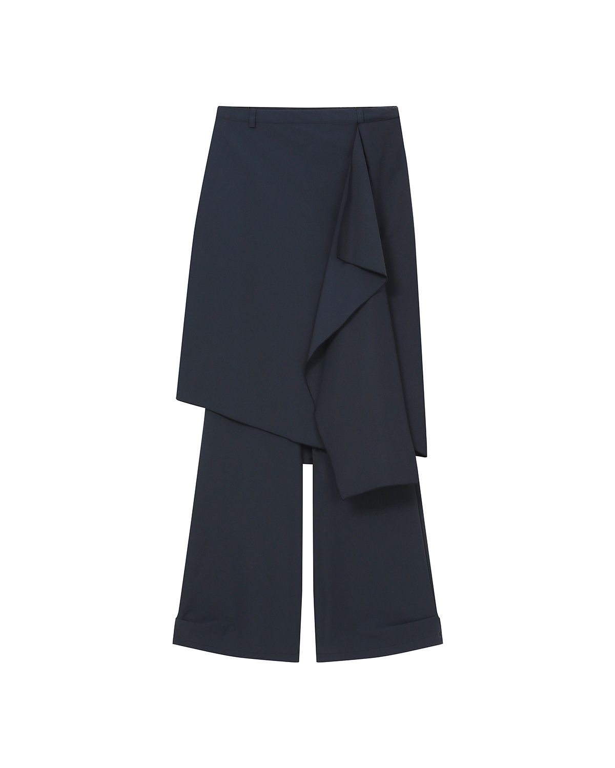 미세키서울(MISEKI SEOUL) Draped midi skirt pants SET CHARCOAL
