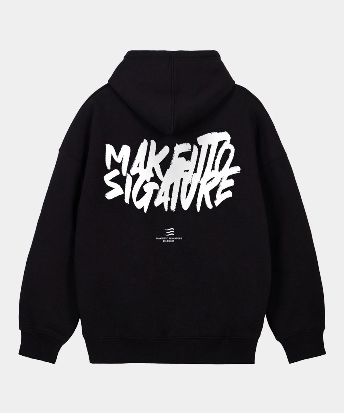 메이킷투(MAKEITTO) 그래피티 로고 후디_블랙