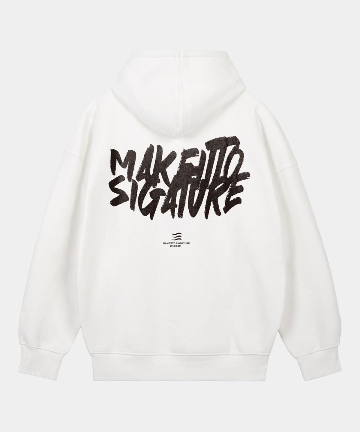 메이킷투(MAKEITTO) 그래피티 로고 후디_화이트