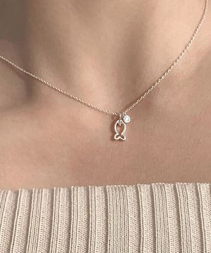 925실버 행운 물고기 목걸이 브리사/ Brisa