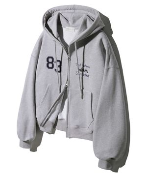 83 Med historie 후드 집업 BK7981_그레이