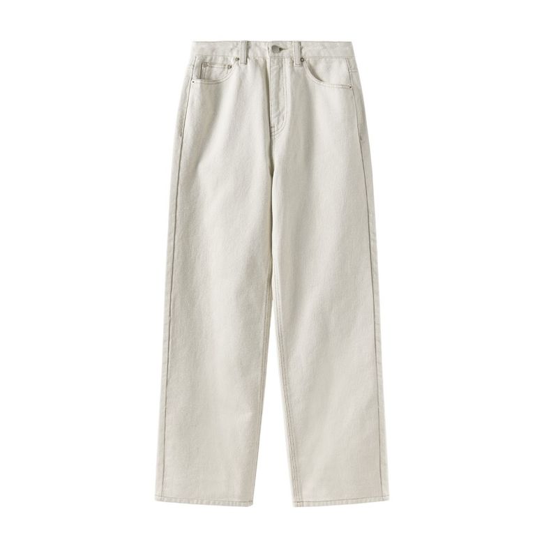 W 1975 STRAIGHT DENIM TROUSERS - IVORY (P251WDP461)