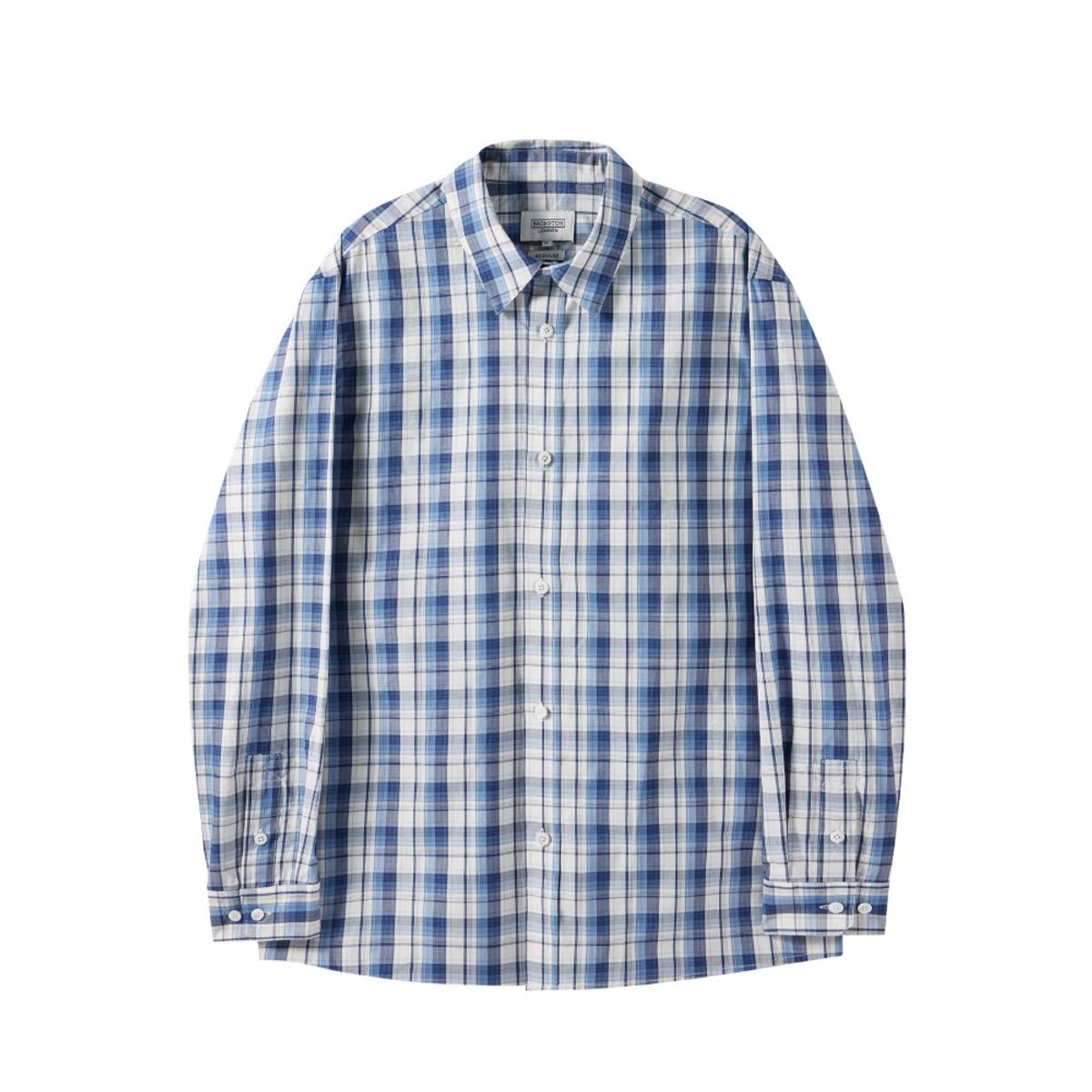 브롬톤 런던(BROMPTON LONDON) 1975 LONG SLEEVE CHEQUERED SHIRT - NAVY (P251MSH403)
