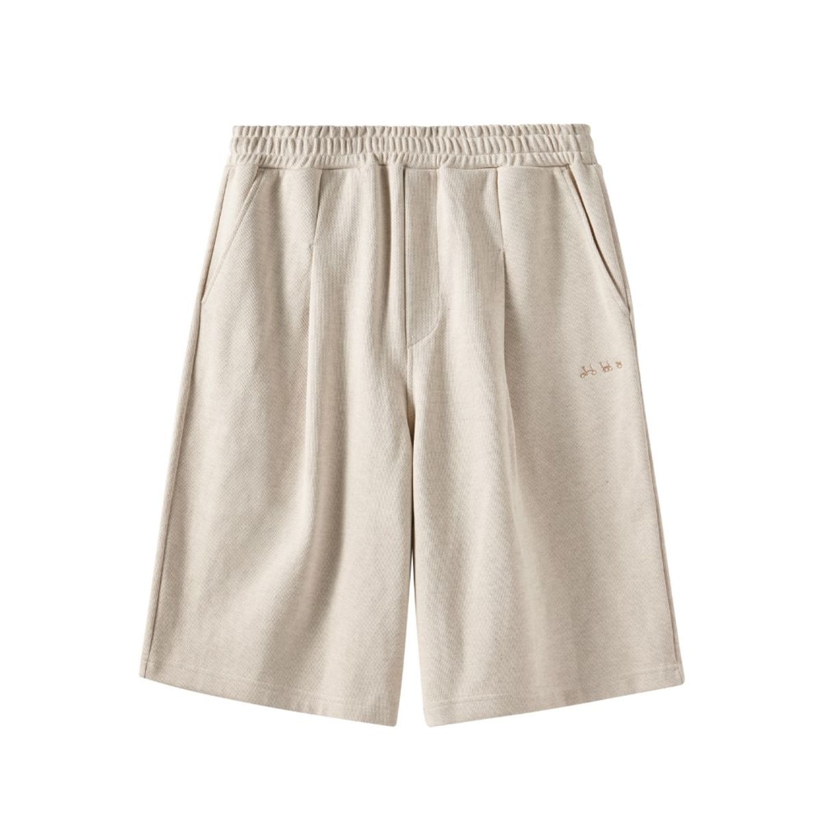 브롬톤 런던(BROMPTON LONDON) DIAGONAL JACQUARD SHORT - OATMEAL (P251UHP460)