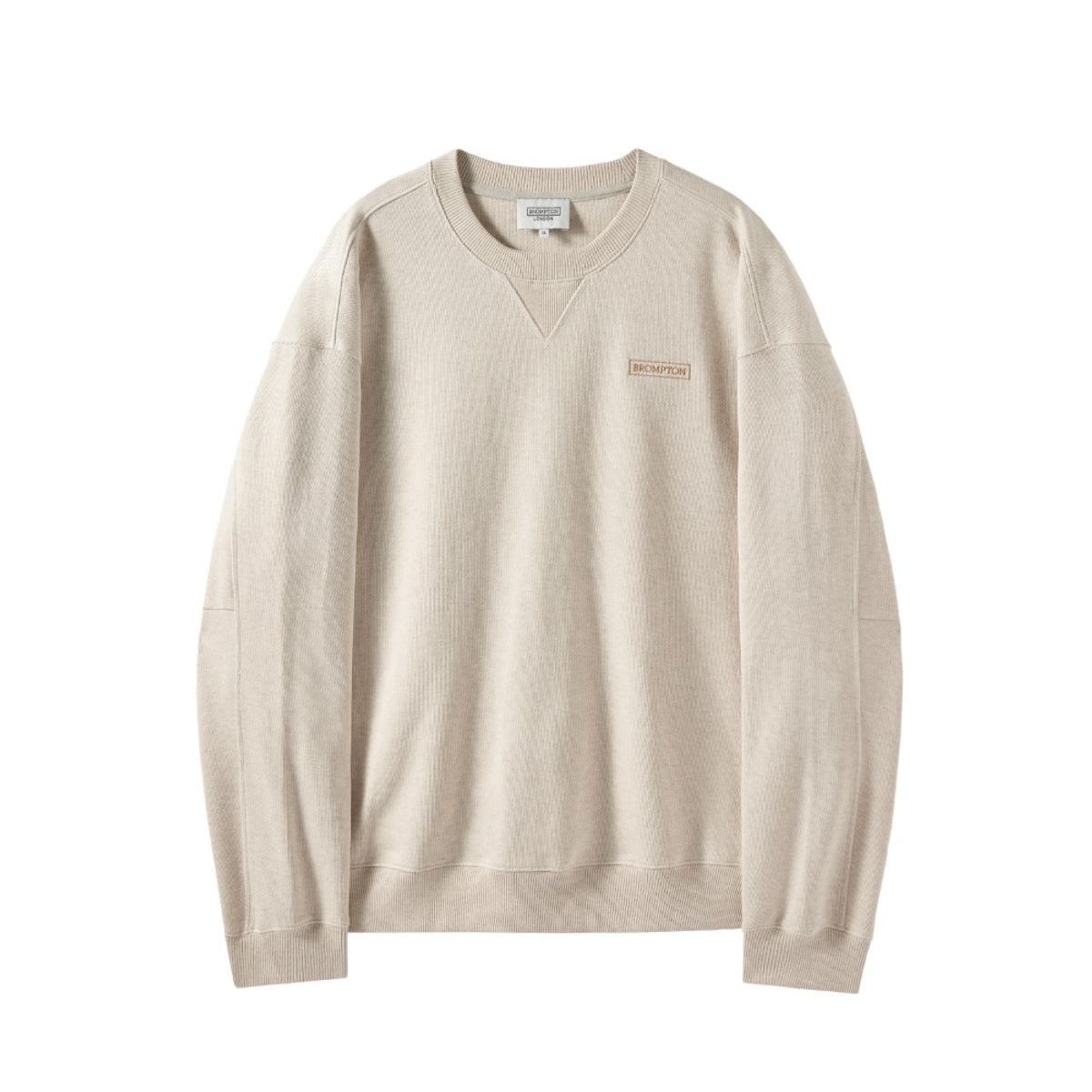 브롬톤 런던(BROMPTON LONDON) DIAGONAL JACQUARD SWEATSHIRT - OATMEAL (P251USW460)