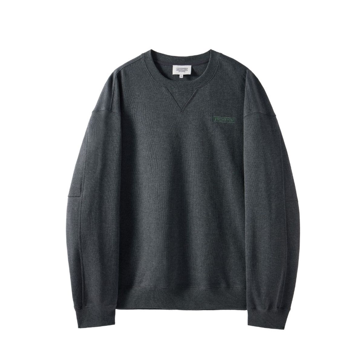 브롬톤 런던(BROMPTON LONDON) DIAGONAL JACQUARD SWEATSHIRT - CHARCOAL (P251USW460)