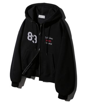 83 Med historie 후드 집업 BK7981_블랙
