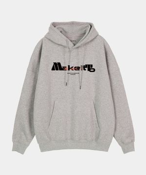 볼드 레터링 후디_멜란지