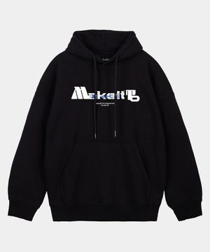 볼드 레터링 후디_블랙