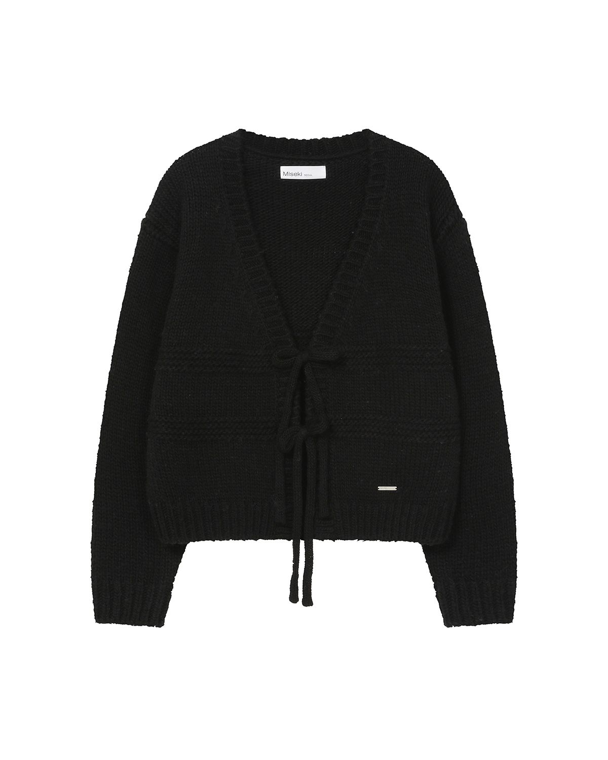 미세키서울(MISEKI SEOUL) Bow over cardigan BLACK