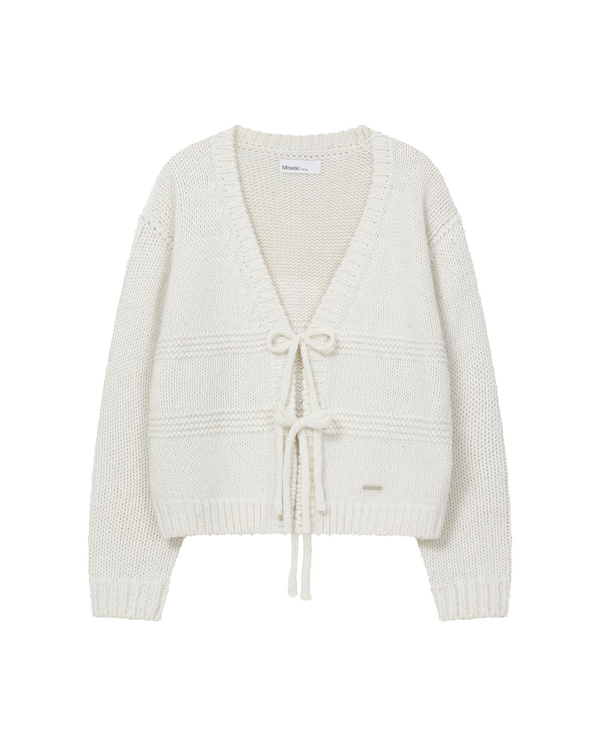 미세키서울(MISEKI SEOUL) Bow over cardigan IVORY