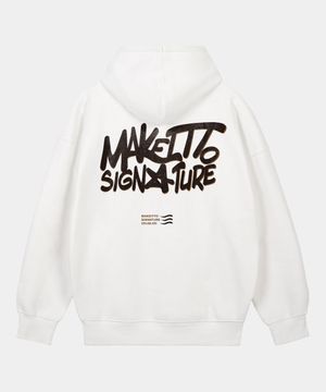 그래피티2 로고 후디_화이트