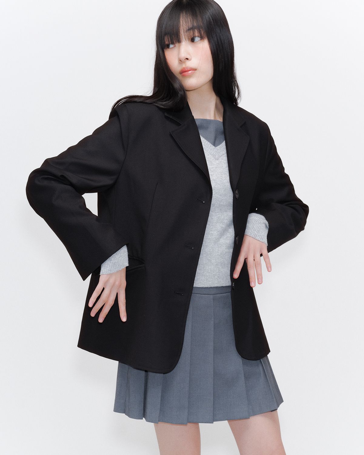 ジャケット MISEKI SEOUL 25SS Classic over blazer 2colors MUSINSA | MISEKI SEOUL Classic over blazer BLACK