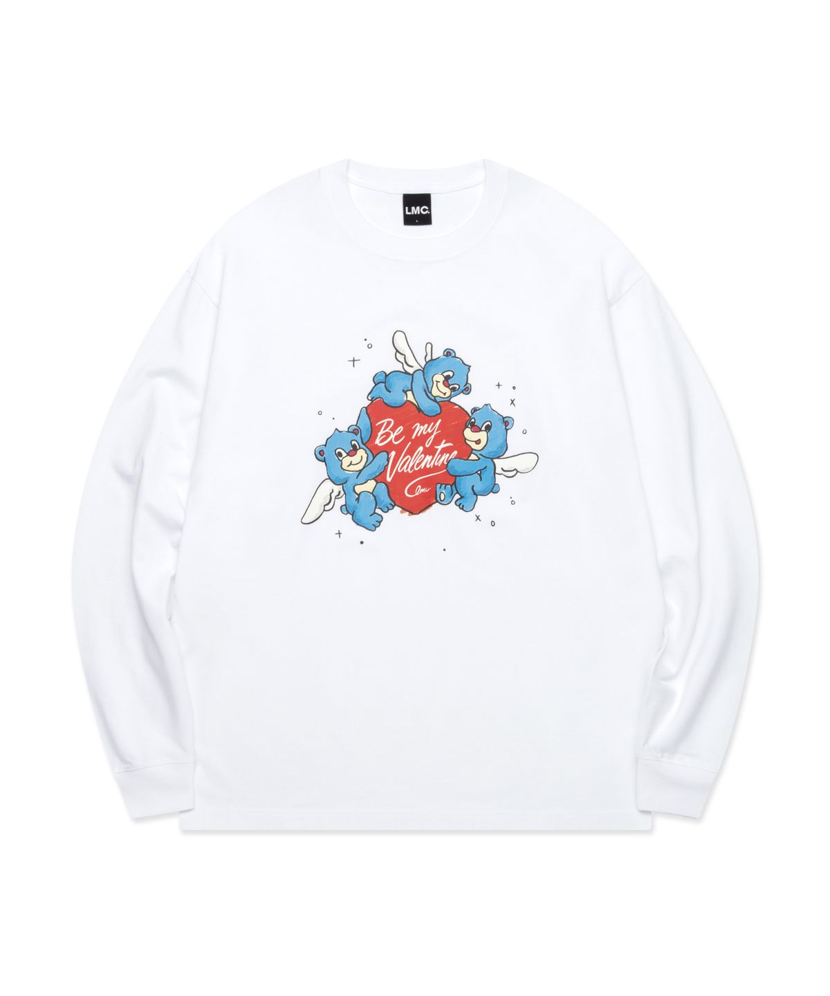 엘엠씨(LMC) HEART BEAR LONG SLV TEE white