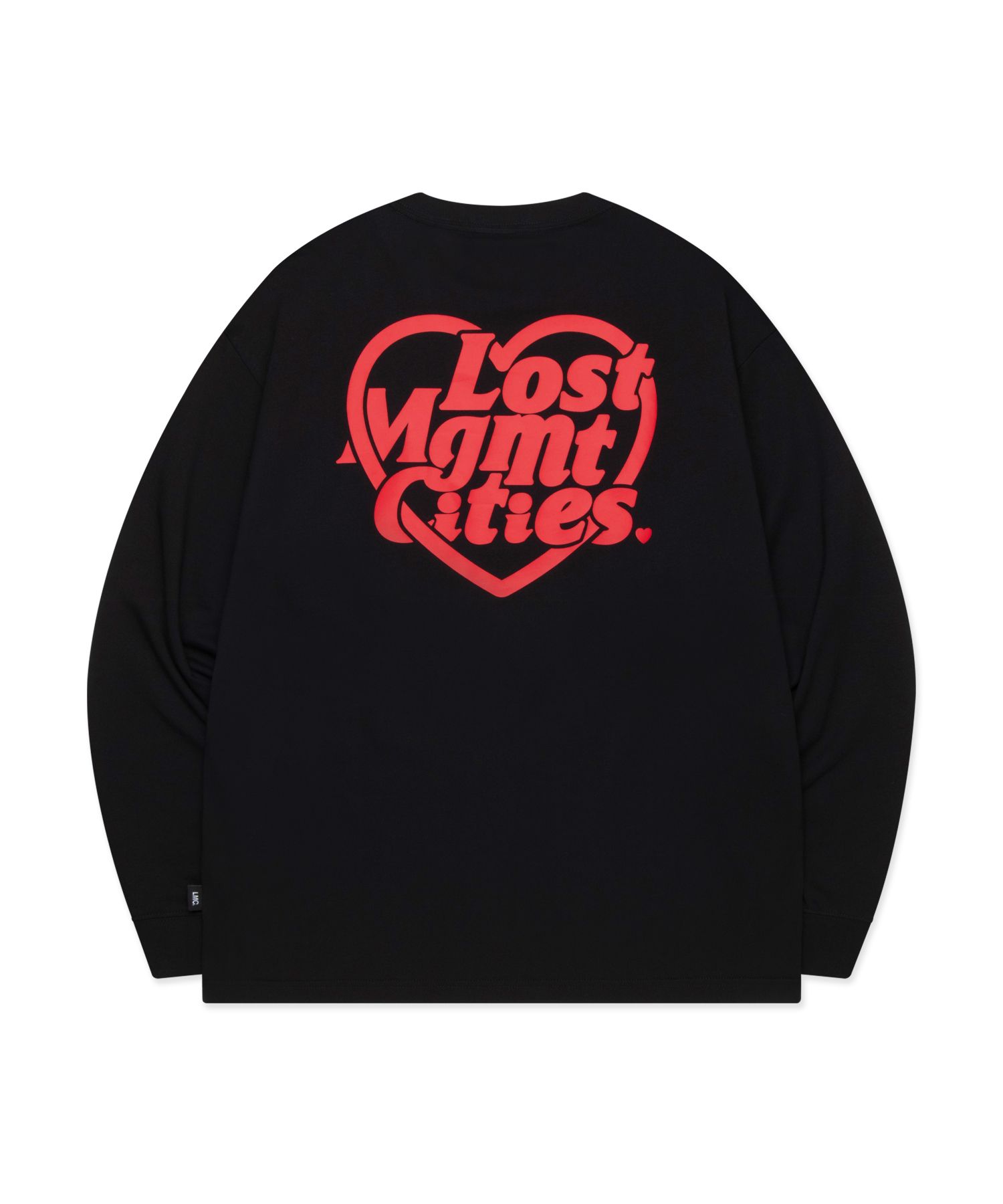 MUSINSA | LMC HEART GLOBE LONG SLV TEE black