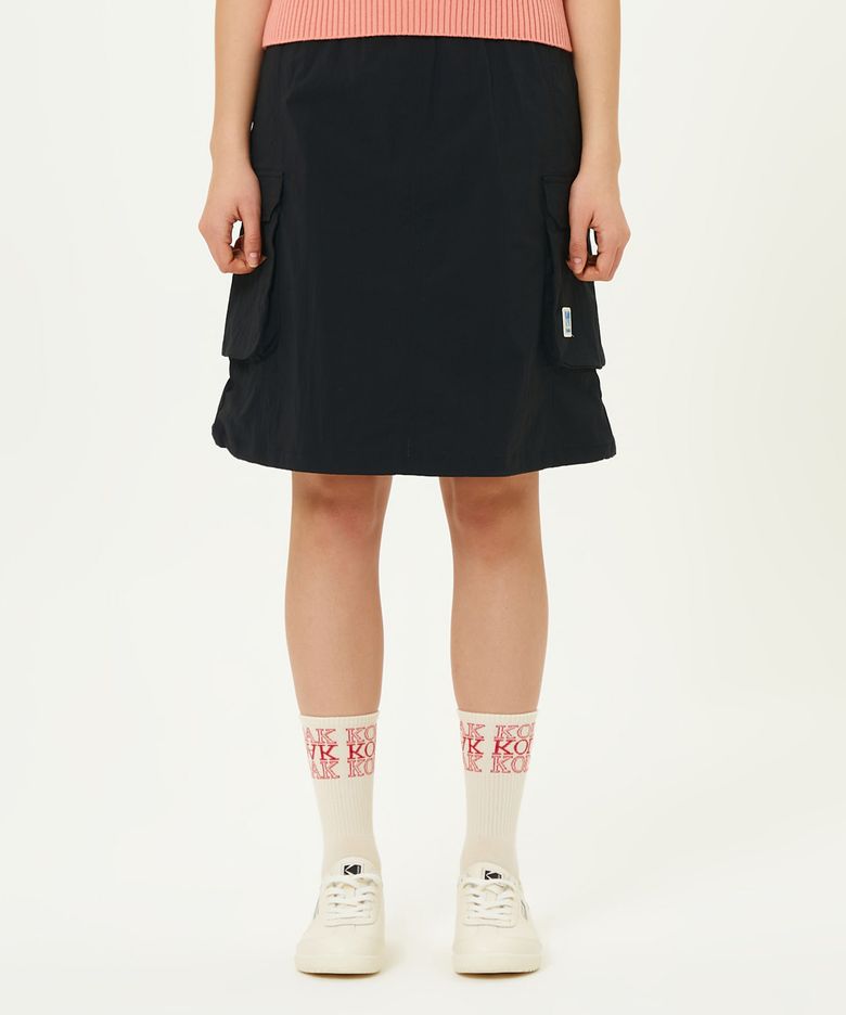 브리즈 카고 스커트 BLACK
