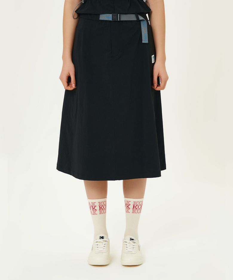 브리즈 A라인 스커트 BLACK