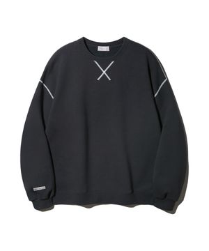 베이직 스티치 포인트 스웨트셔츠 BK5960_차콜