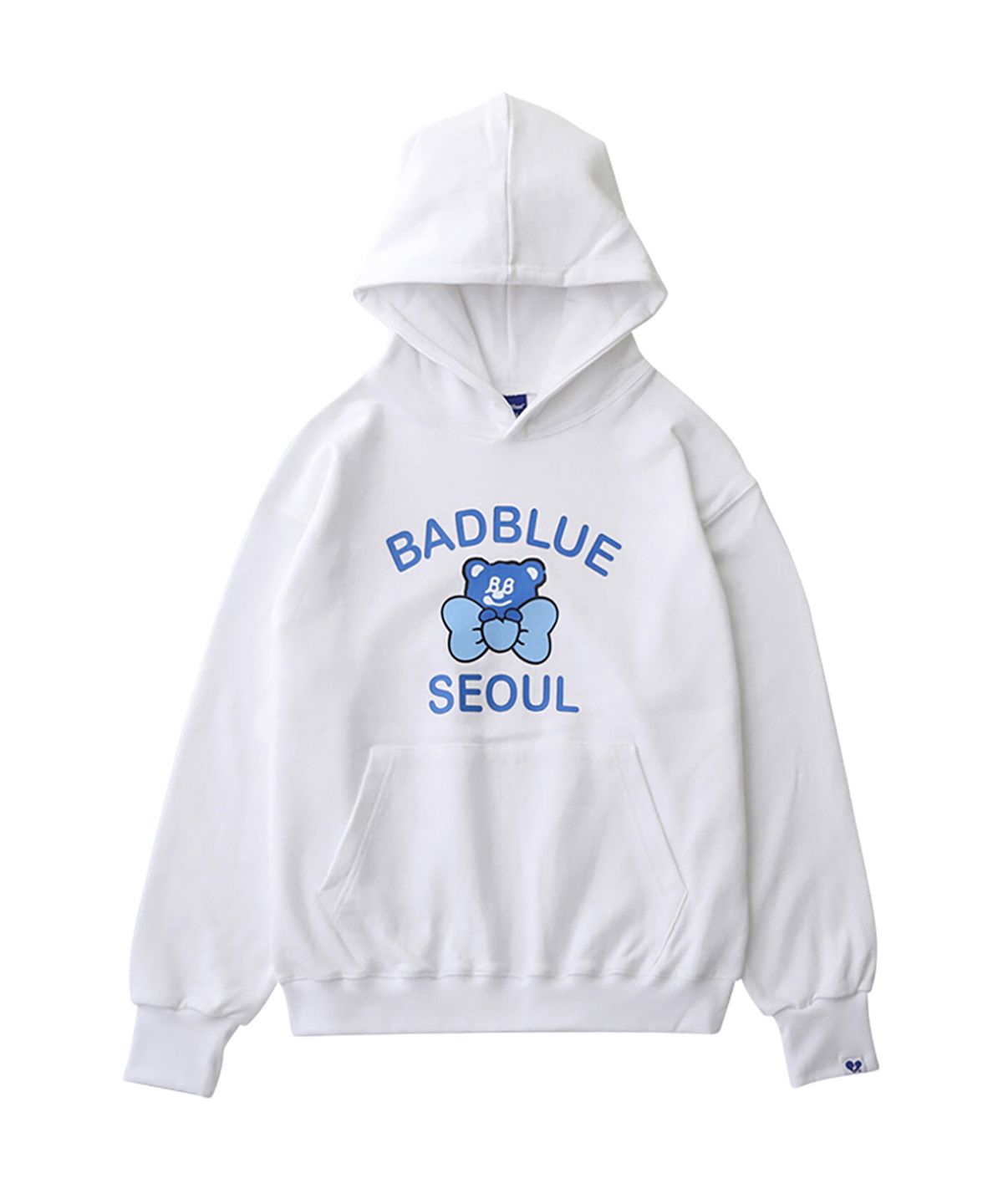 배드블루(BADBLUE) BadBear Seoul Hoodie White