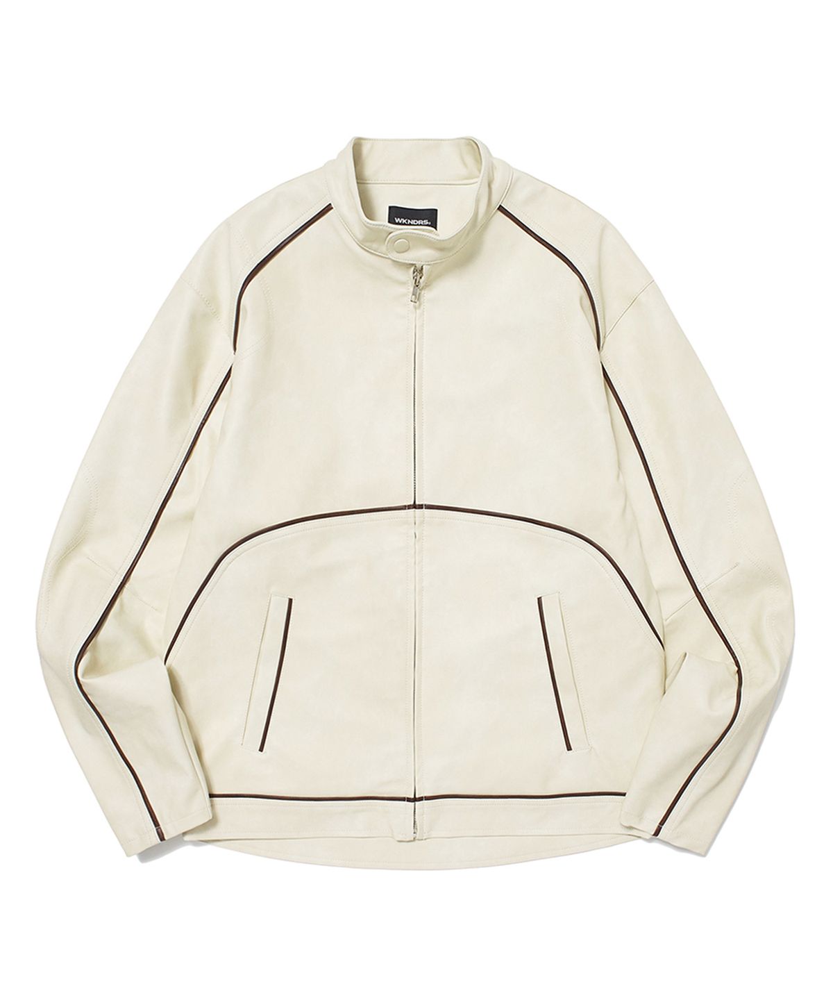 위캔더스(WKNDRS) WASHED LEATHER JK (IVORY)