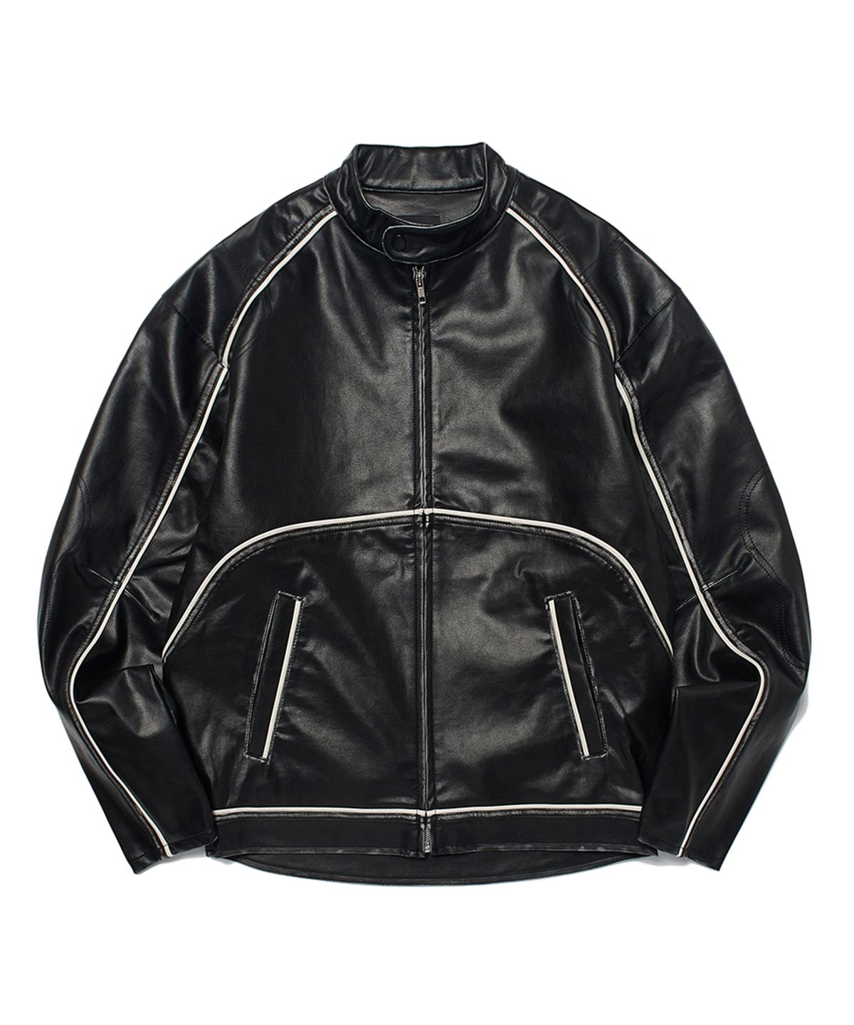 위캔더스(WKNDRS) WASHED LEATHER JK (BLACK)