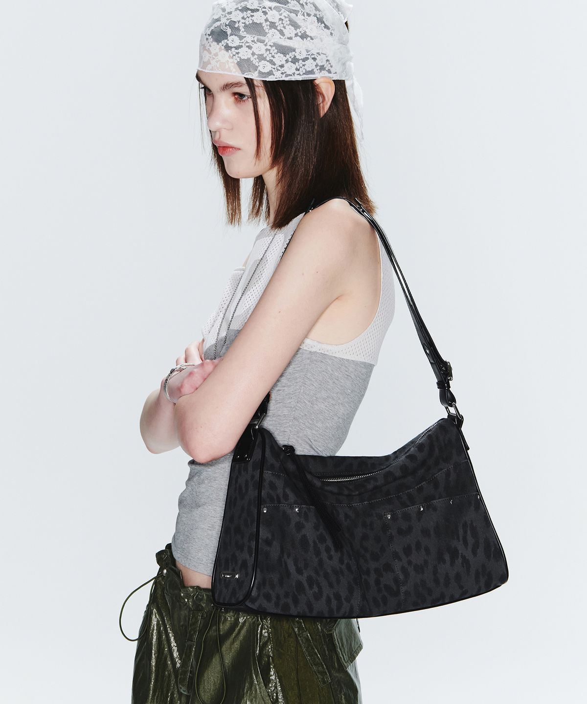 페넥(FENNEC) BASH BAG - LEOPARD BLACK