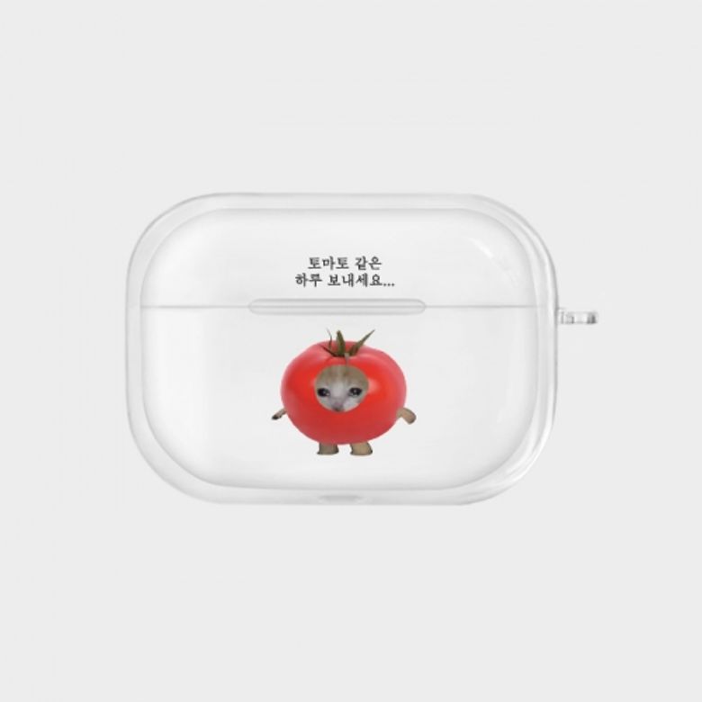 [투명에어팟 토마토같은하루]버즈 에어팟 1/2/3/4/프로/프로2