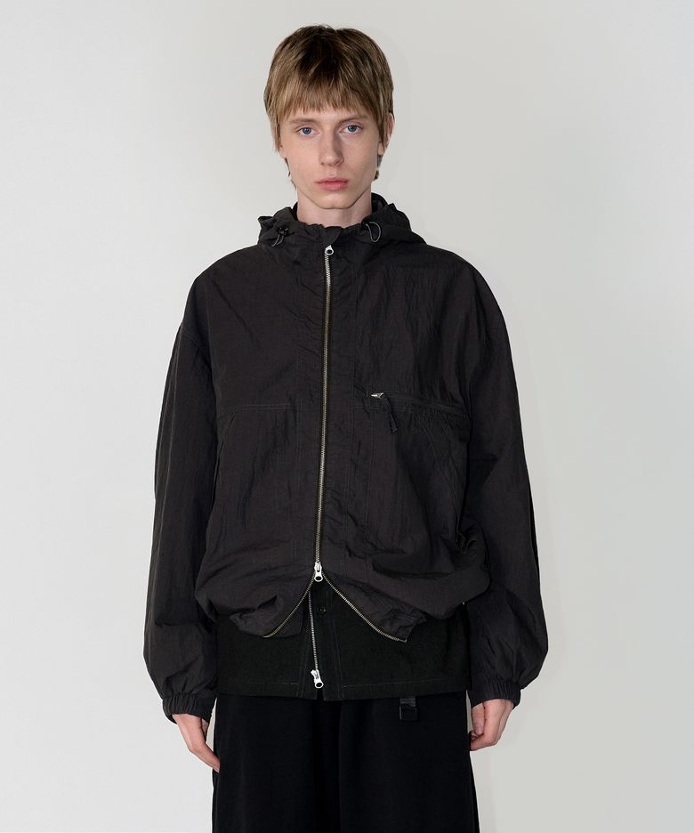 hooded jacket (charcoal)