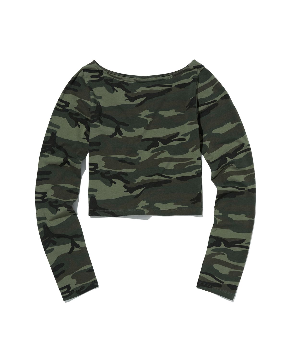 스웨이드(SUADE) PATTERN CROP TEE [CAMO]