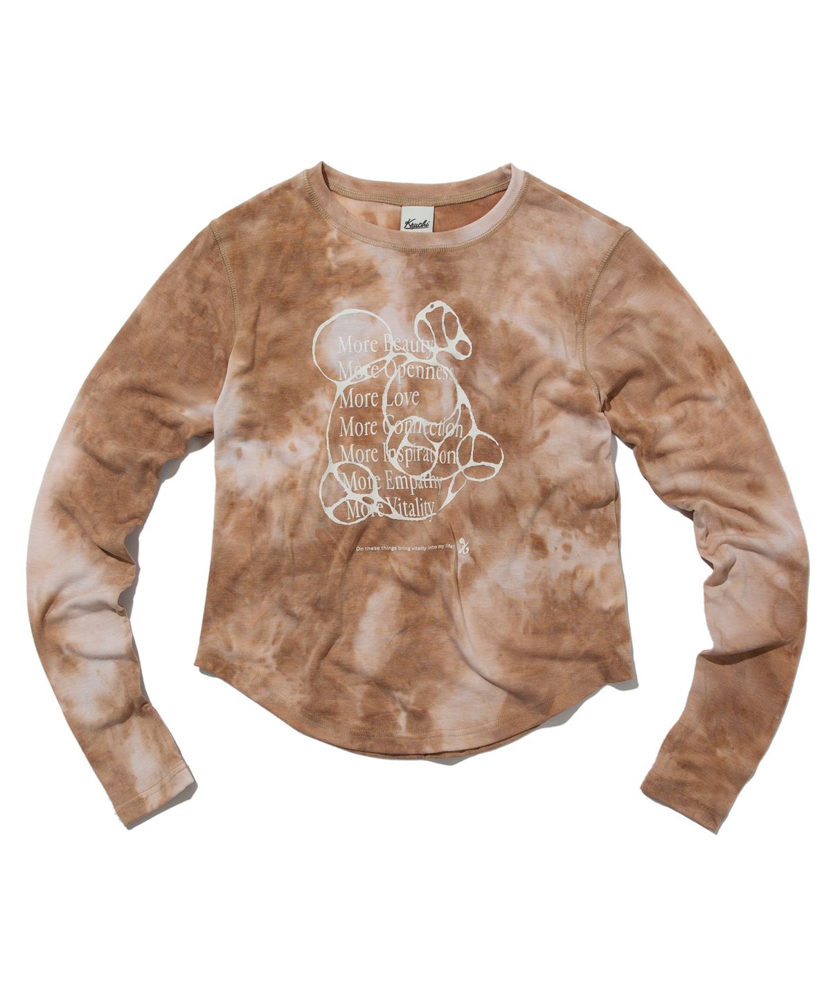 크루치(KRUCHI) More Tie dye long-sleeved (BEIGE) WOMENS