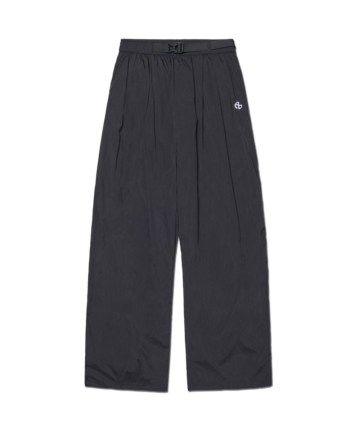 노매뉴얼(NOMANUAL) SHADE BELTED PANTS - BLACK