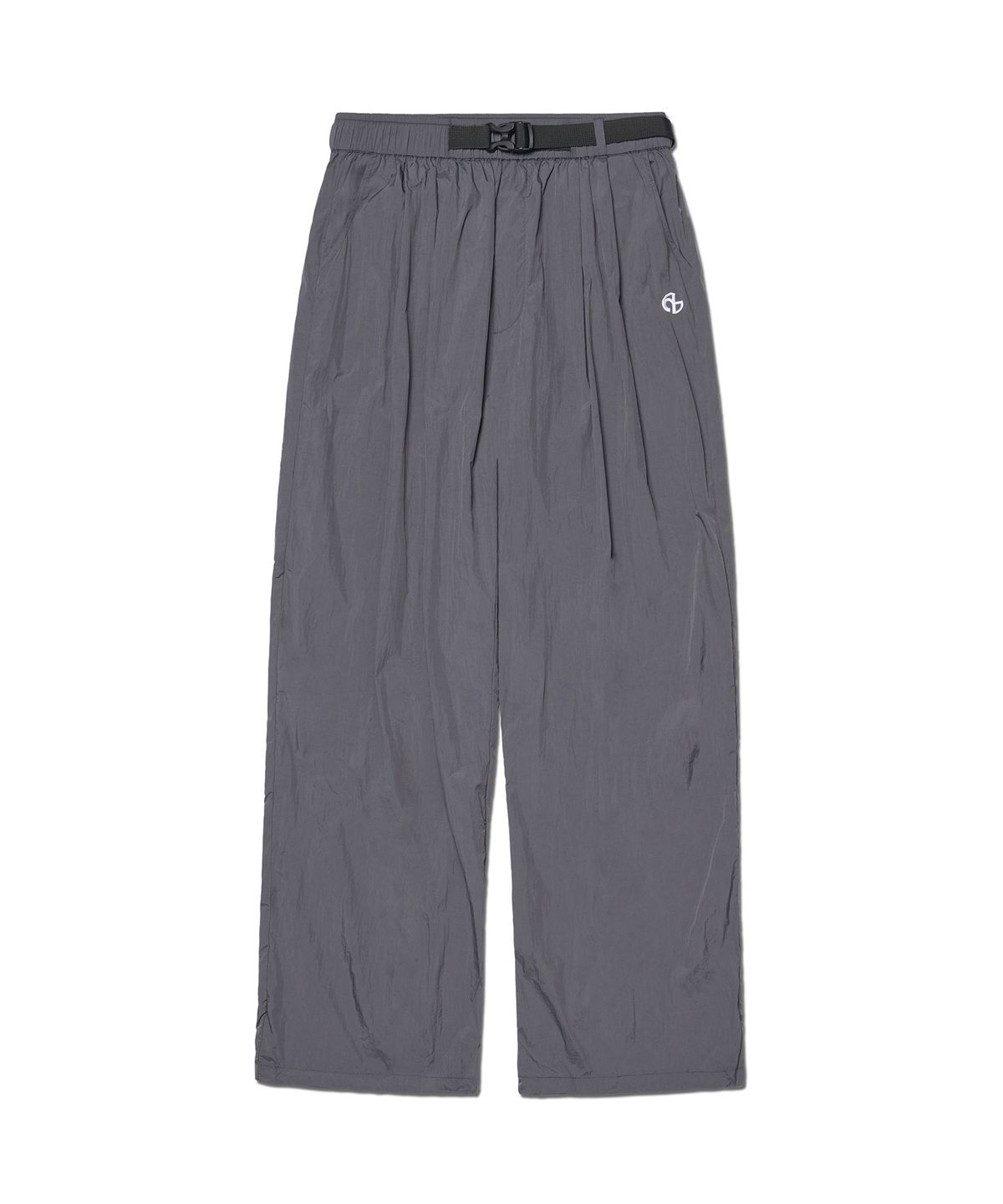 노매뉴얼(NOMANUAL) SHADE BELTED PANTS - CHARCOAL