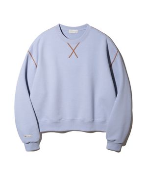 베이직 스티치 포인트 스웨트셔츠 BK5960_스카이블루