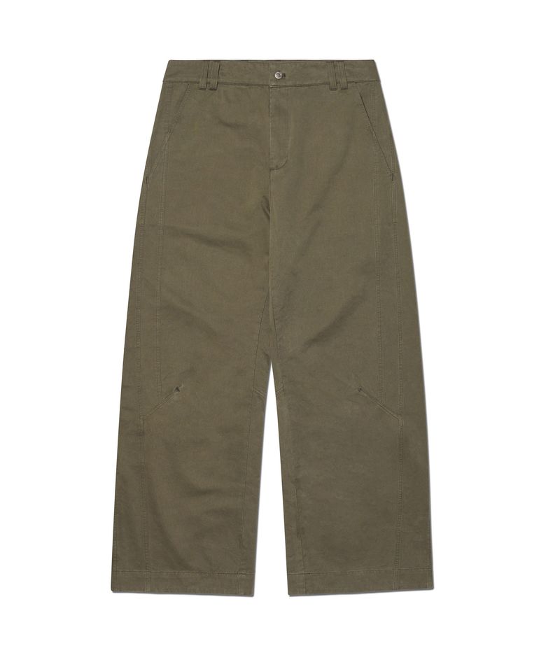 TILTED SIDE LINE PANTS - WASHED KHAKI