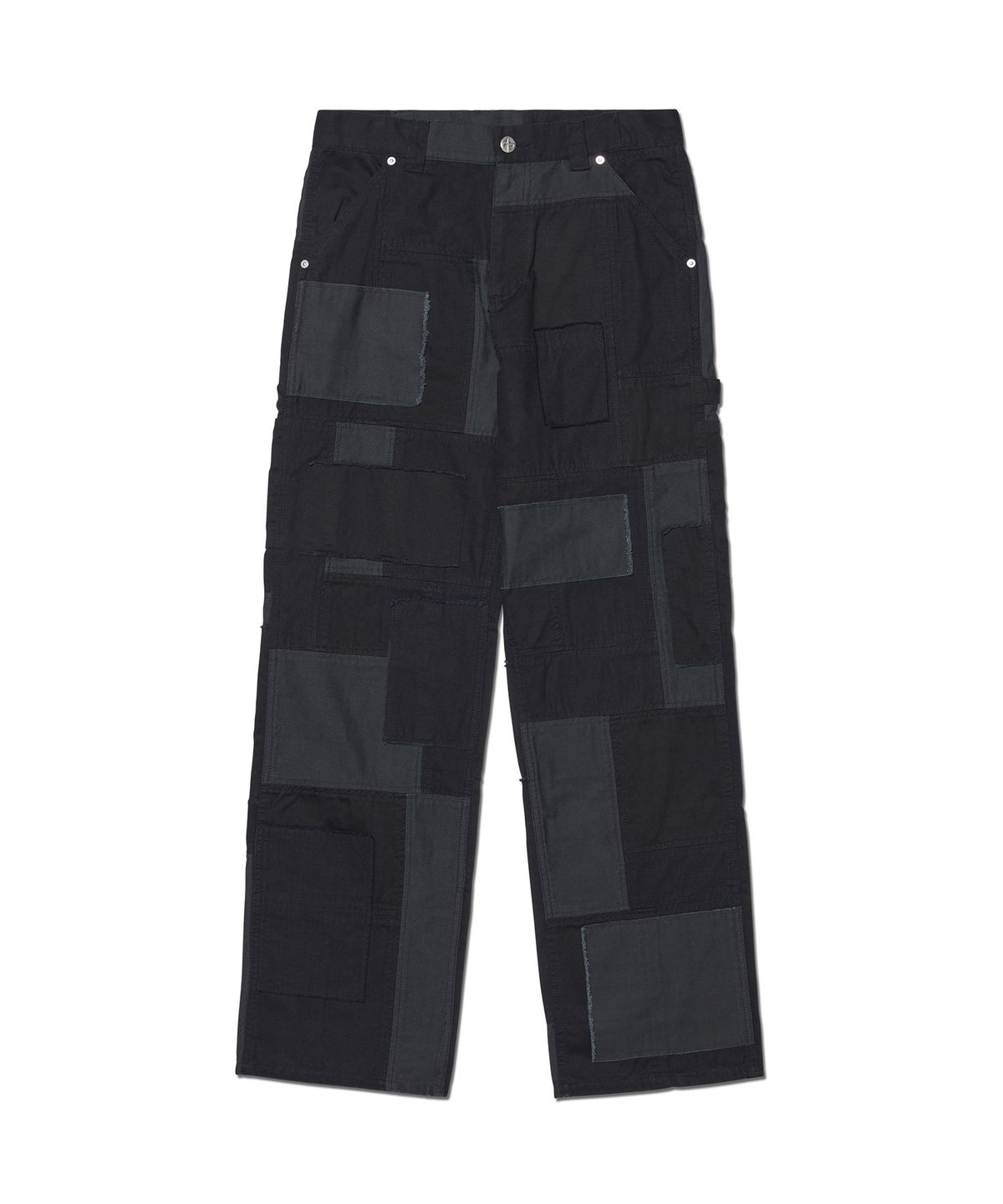 노매뉴얼(NOMANUAL) MULTI PANEL WORK PANTS - WASHED BLACK