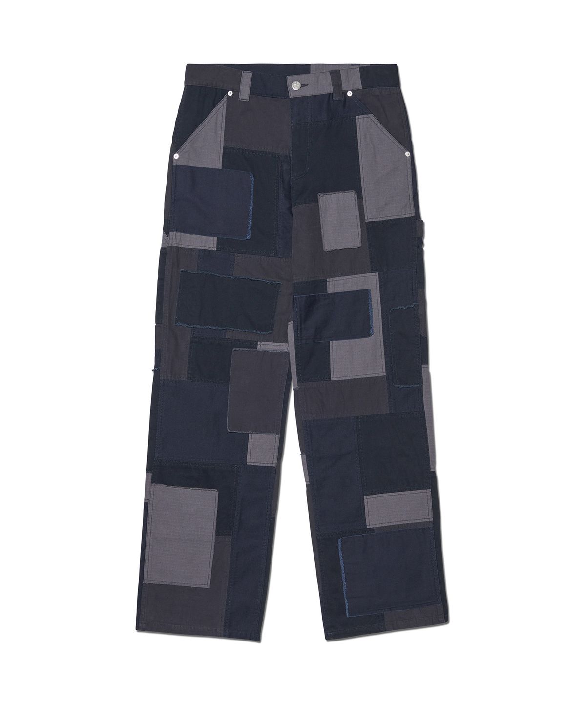노매뉴얼(NOMANUAL) MULTI PANEL WORK PANTS - WASHED NAVY