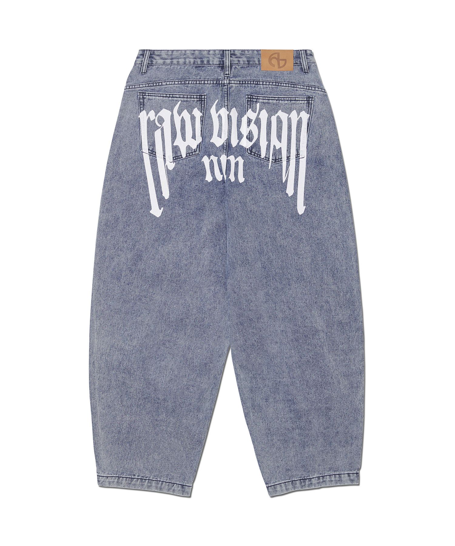 MUSINSA | NOMANUAL RAW VISION DENIM PANTS - WHITE BLUE