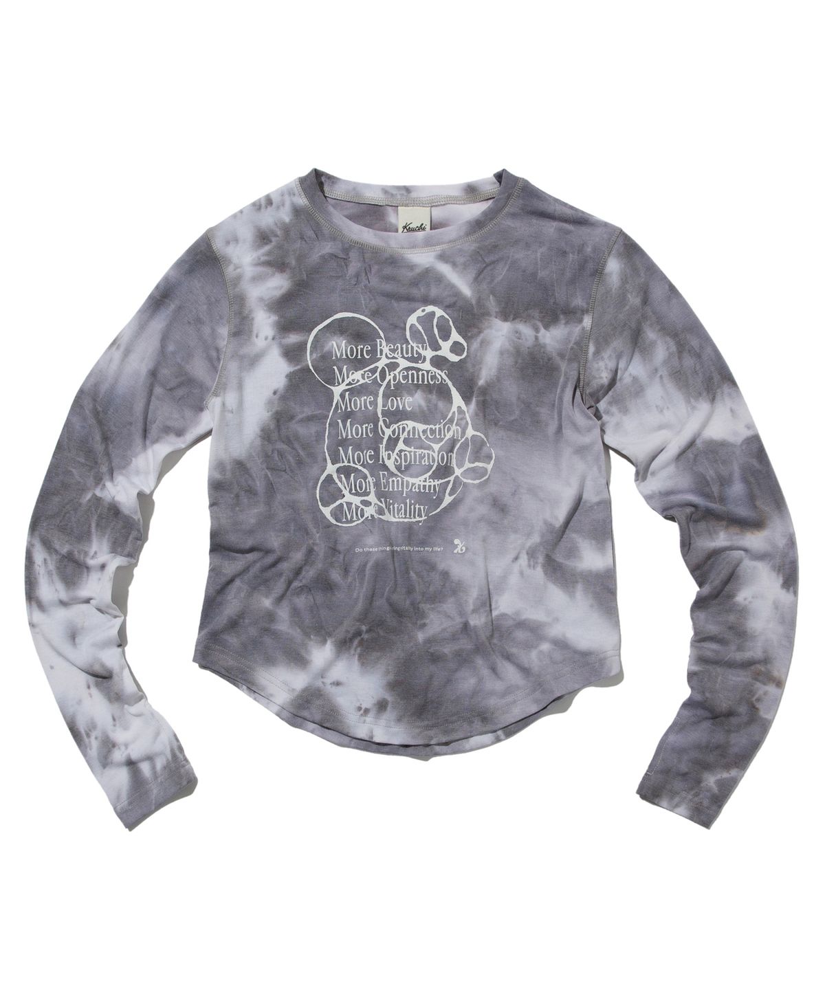 크루치(KRUCHI) More Tie dye long-sleeved (GREY) WOMENS