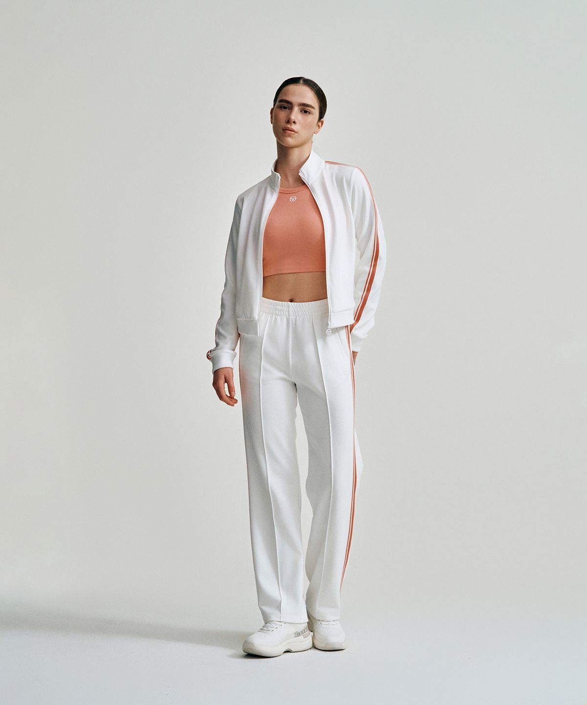 세르지오 타키니(SERGIO TACCHINI) W 쿠쉬라이트 다마린도 트랙 팬츠 (White)