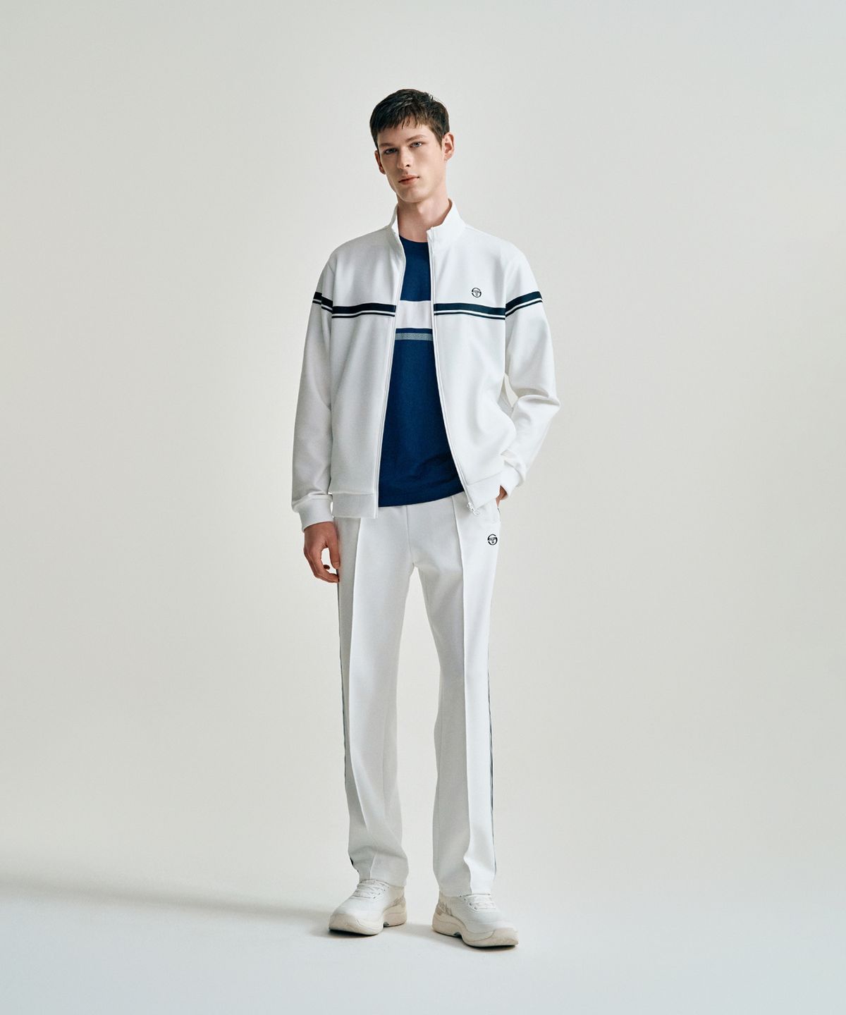 세르지오 타키니(SERGIO TACCHINI) M 쿠쉬라이트 다마린도 트랙 팬츠 (White)