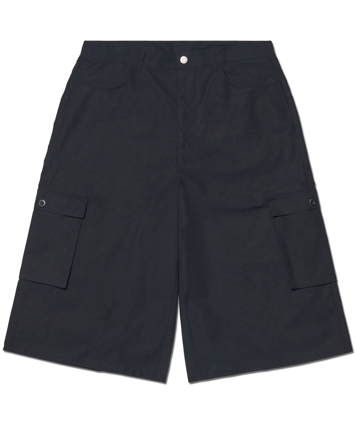 노매뉴얼(NOMANUAL) D.P CARGO BERMUDA PANTS - BLACK