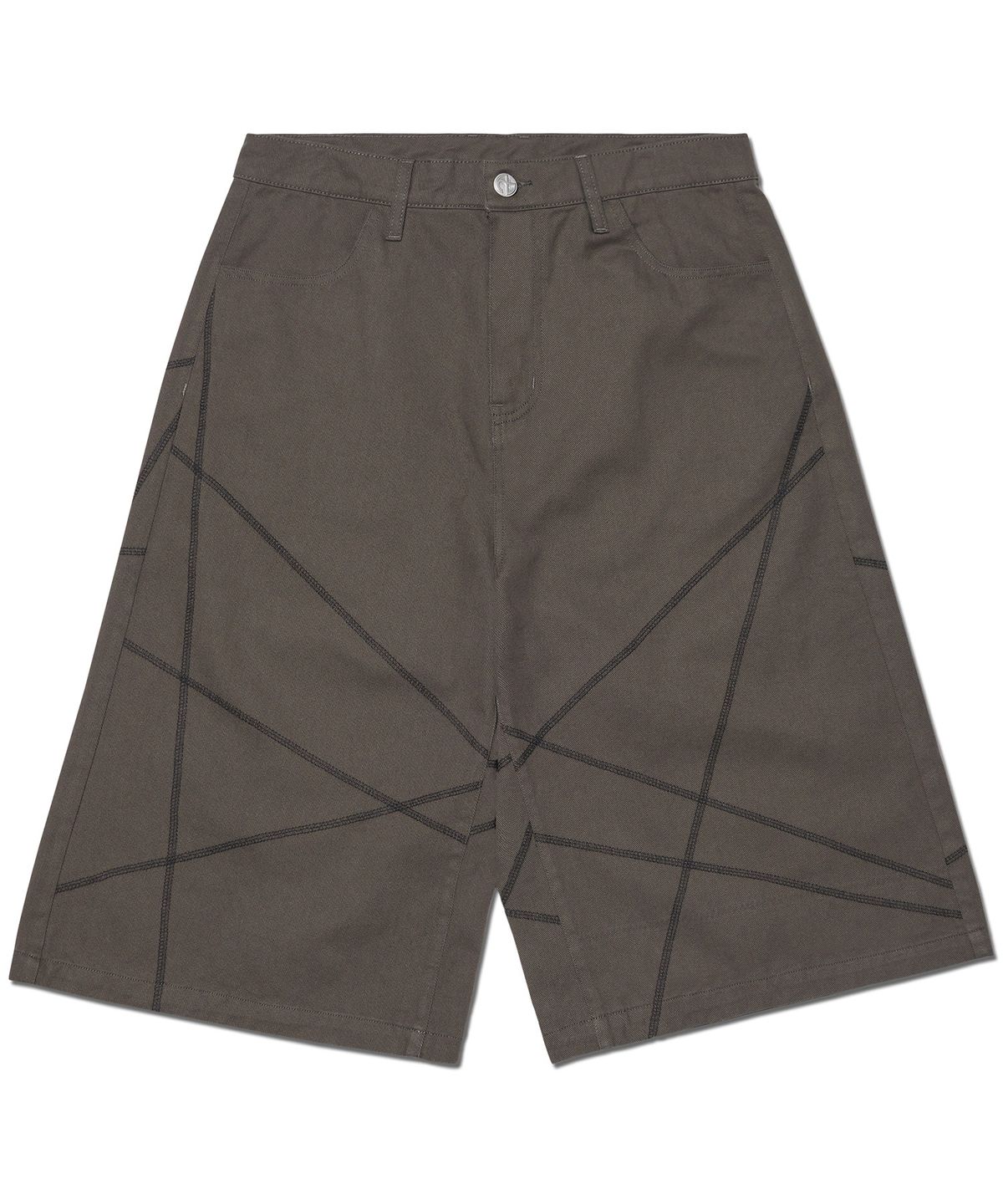 노매뉴얼(NOMANUAL) S.L BERMUDA PANTS - CHARCOAL