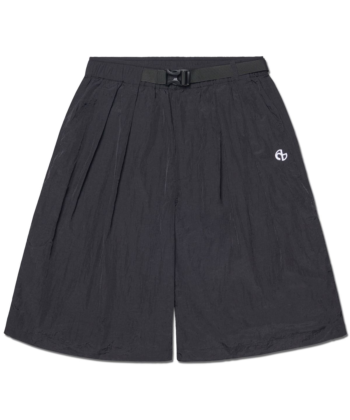 노매뉴얼(NOMANUAL) SHADE BELTED SHORTS - BLACK