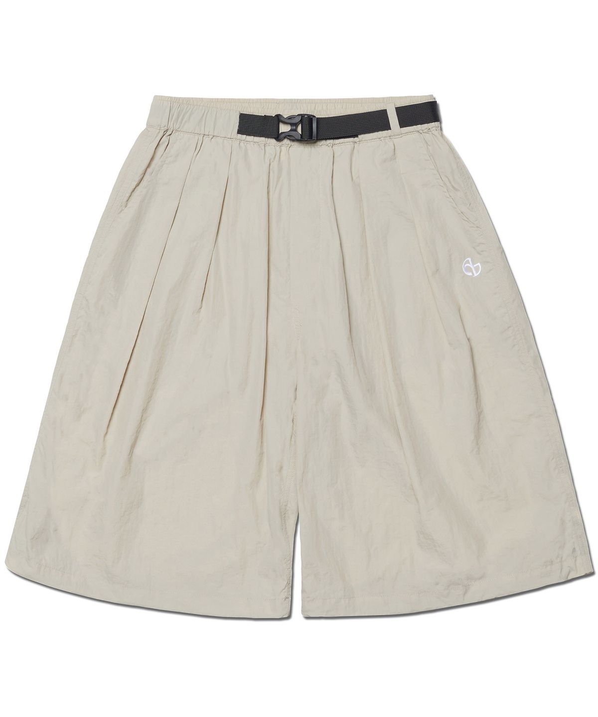 노매뉴얼(NOMANUAL) SHADE BELTED SHORTS - SAND GRAY