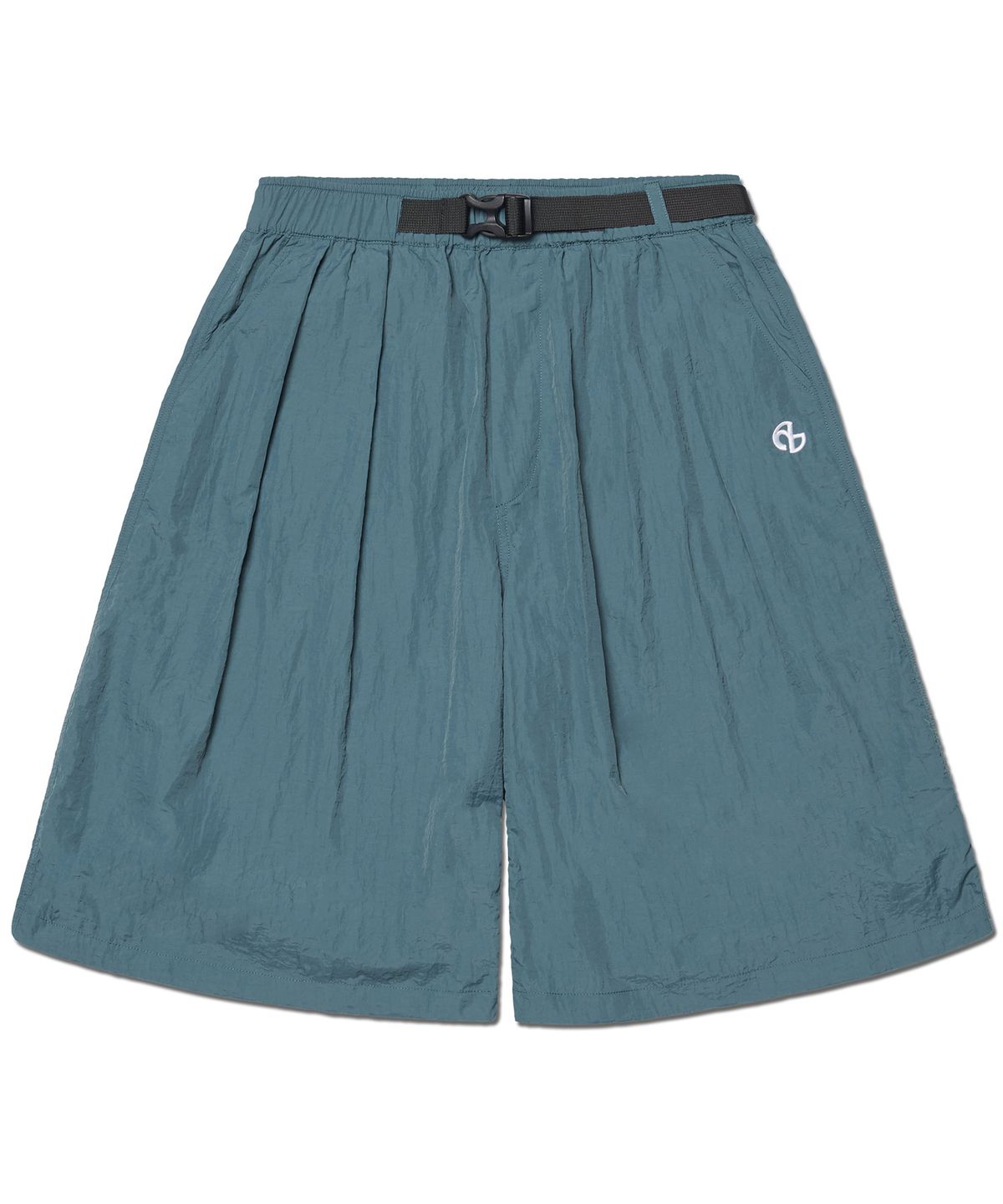 노매뉴얼(NOMANUAL) SHADE BELTED SHORTS - WHALE BLUE