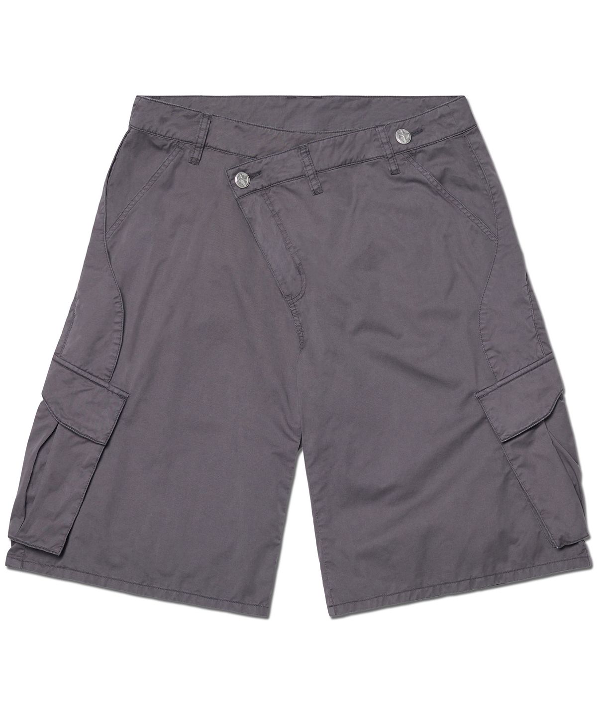 노매뉴얼(NOMANUAL) TWISTED CARGO SHORTS - WASHED CHARCOAL