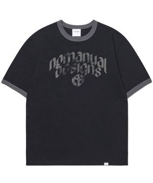N.D RINGER T-SHIRT - BLACK