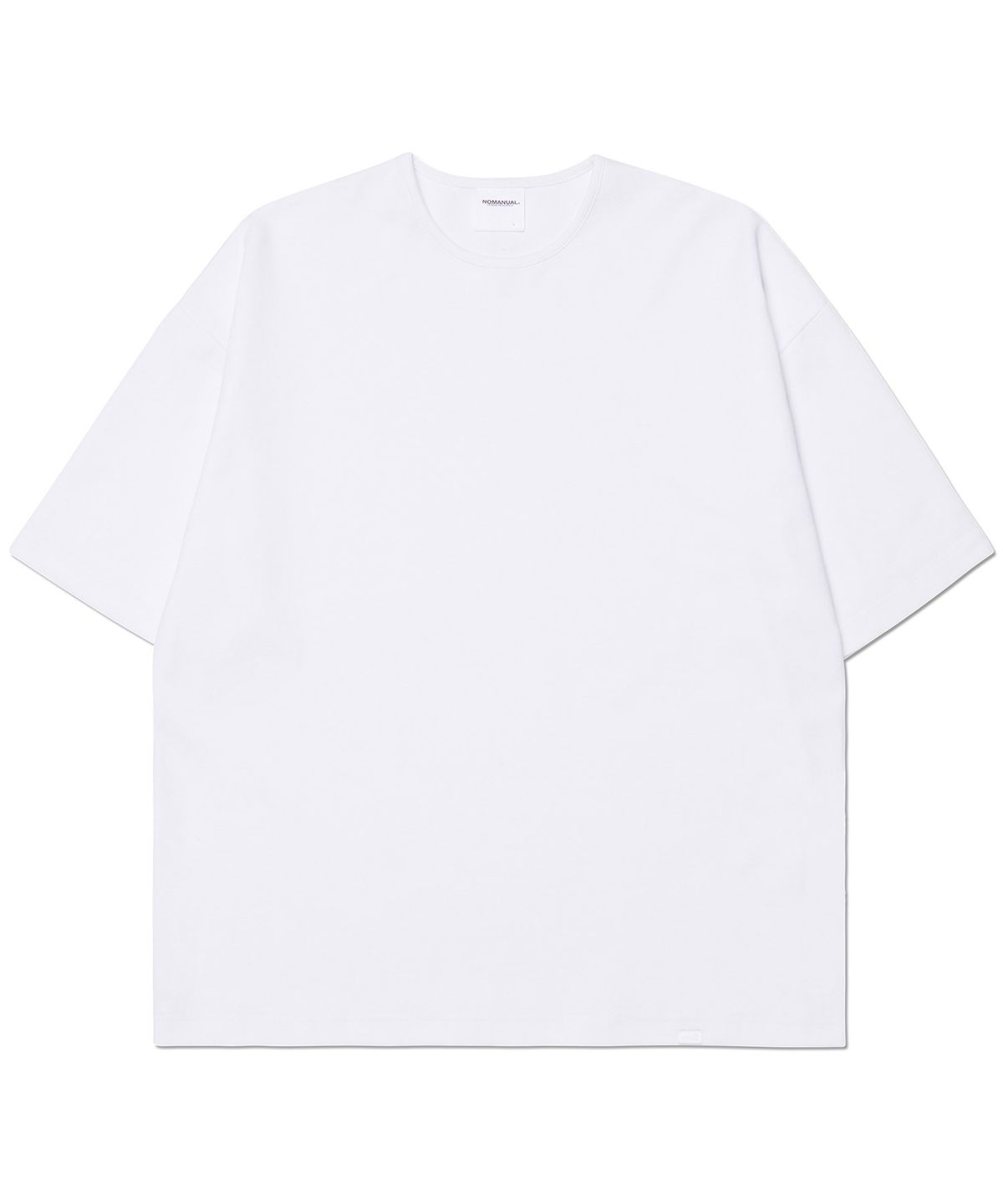 노매뉴얼(NOMANUAL) NM PLAIN T-SHIRT - WHITE