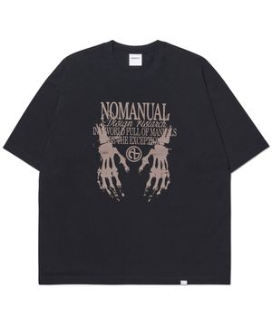 SKELETON HANDS T-SHIRT - BLACK