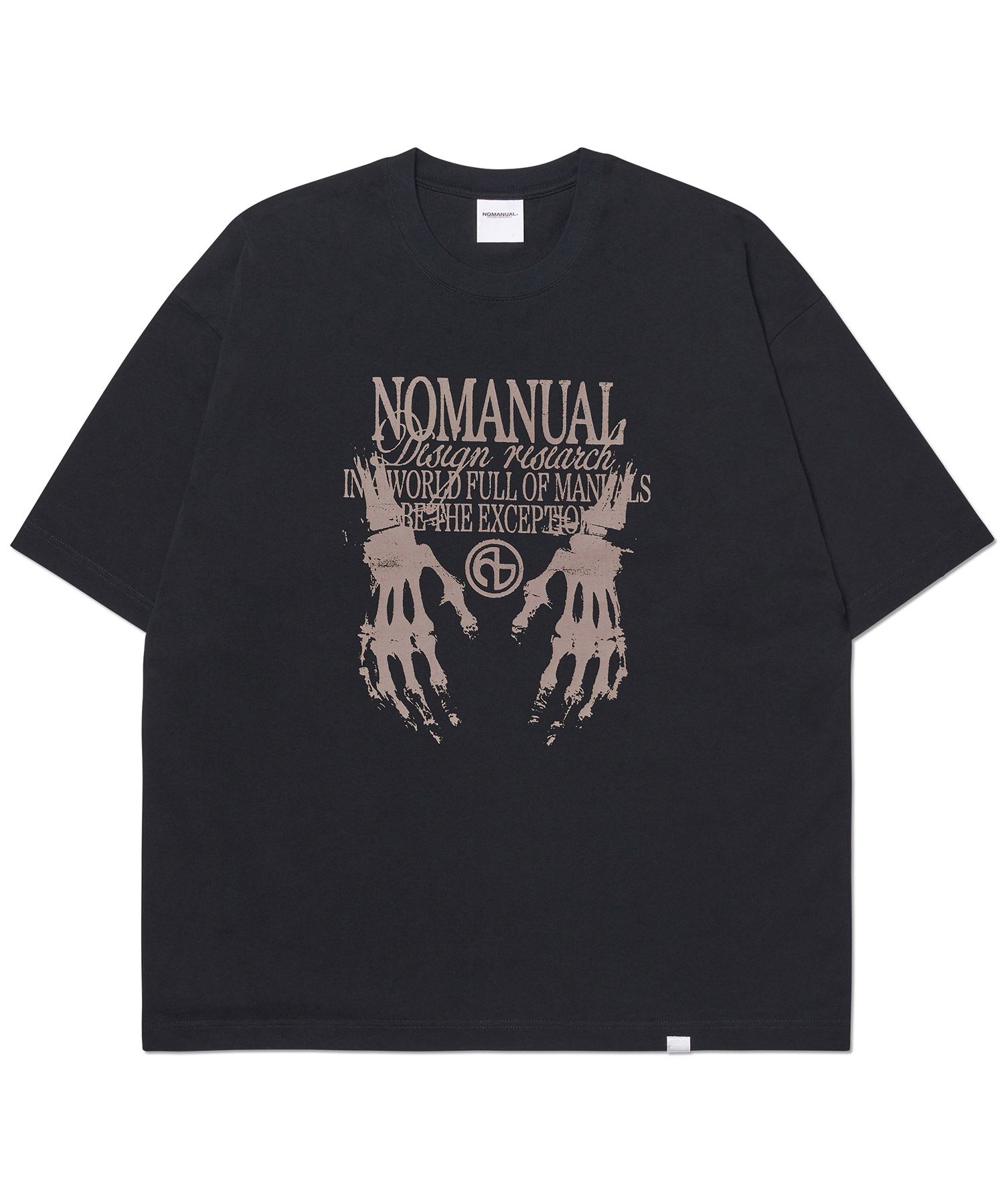 韓国発!【NOMANUAL】SKELETON HANDS T-SHIRT MUSINSA | NOMANUAL SKELETON HANDS T-SHIRT - BLACK